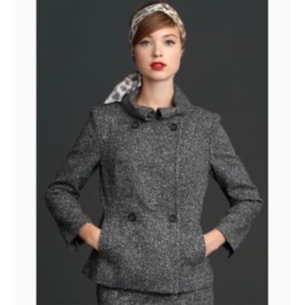 Banana Republic MADMEN, Elegant Gray Tweed Jacket